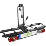 EUFAB POKER-F 12010LAS Fahrradträger, Anhängerkupplung, 2 Fahrräder, E-Bike geeignet, Diebstahlschutz