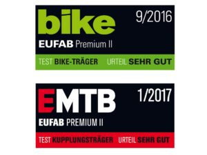 EUFAB PREMIUM 2 11521 Fahrradträger, Anhängerkupplung, 2 Fahrräder, E-Bike geeignet, Diebstahlschutz – Bild 8