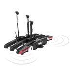 Thule Epos ParkSecure Fahrradträger, Anhängerkupplung, 3 Fahrräder, klappbar, Parksensoren, schwarz