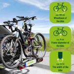 EUFAB PREMIUM 2 11521 Fahrradträger, Anhängerkupplung, 2 Fahrräder, E-Bike geeignet, Diebstahlschutz – Bild 3