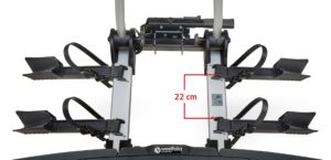 Westfalia Bikelander Fahrradträger, Anhängerkupplung, 2 Fahrräder, E-Bike geeignet, faltbar, LED – Bild 6