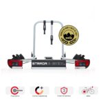 Atera Strada E-Bike XL 022696 Fahrradträger, Anhängerkupplung, 2 Fahrräder, extrabreit, silber – Bild 2