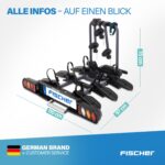 FISCHER ProlineEvo 3 Fahrradträger, Anhängerkupplung, 3 Fahrräder, E-Bike geeignet – Bild 9