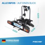 FISCHER ProlineEvo 2 Fahrradträger, Anhängerkupplung, 2 Fahrräder – Bild 9