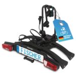 FISCHER RoadLine Black Fahrradträger, 2 Fahrräder/E-Bikes, bis 60 kg, abschließbar, schwarz