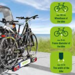 EUFAB PREMIUM 2 Plus 11523 Fahrradträger, Anhängerkupplung, 2 Fahrräder, E-Bike geeignet, Diebstahlschutz – Bild 3