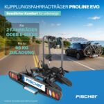 FISCHER ProlineEvo 2 Fahrradträger, Anhängerkupplung, 2 Fahrräder – Bild 2