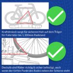 Westfalia Bikelander Fahrradträger, Anhängerkupplung, 2 Fahrräder, E-Bike geeignet, faltbar, LED – Bild 8