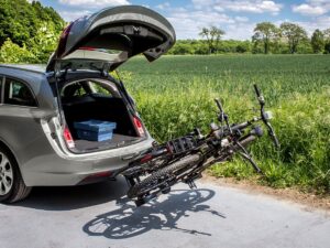Bullwing SR7 Fahrradträger, Anhängerkupplung, E-Bike geeignet, Schnellverschluss, faltbar, vormontiert – Bild 3