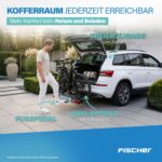 FISCHER RoadLine Black Fahrradträger, 2 Fahrräder/E-Bikes, bis 60 kg, abschließbar, schwarz – Bild 5