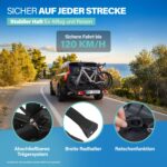 FISCHER RoadLine Black Fahrradträger, 2 Fahrräder/E-Bikes, bis 60 kg, abschließbar, schwarz – Bild 6