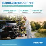 FISCHER ProlineEvo 2 Fahrradträger, Anhängerkupplung, 2 Fahrräder – Bild 4