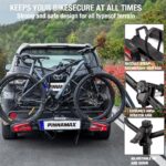 PINNAMAX TB-603-2 E-Bike Fahrradträger, 2 Fahrräder, bis 60 kg, faltbar, kippbar, Diebstahlschutz – Bild 8
