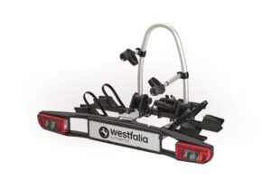 Westfalia BC 60 Fahrradträger, Anhängerkupplung, 2 Fahrräder, E-Bike geeignet, faltbar, inkl. Tasche – Bild 2